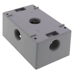 SOUTHWIRE Southwire WB1550X 1/2 inches 5-Hole Single Gang Weatherproof Box (Side)