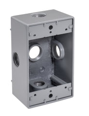 SOUTHWIRE Southwire WB1550X 1/2 inches 5-Hole Single Gang Weatherproof Box (Side)