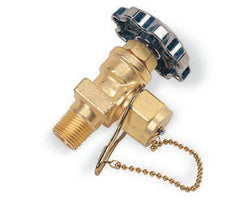 WESTERN ENTERPRISES Western Enterprises WSV-1-2DC 1 Outlet Brass Valve 1/2 in NPT x 7/8-14 LH
