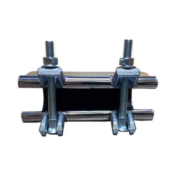 WAL-RICH Wal-Rich 2206218 3 inches x 6 inches Stainless Steel Repair Wrap-Around Clamp (Pack of 6)