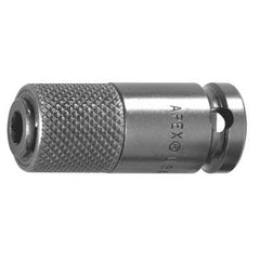 APEX Apex QR-520 Female Square Drive Quick Releasing Bit Holder (1/2 inches Drive, 5/8 inches Hex, 2-5/8 inches Overall Length)