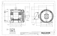 BALDOR MOTOR Baldor Motor EM4115T-G Industrial Electric Motor 50 HP (326T Frame)