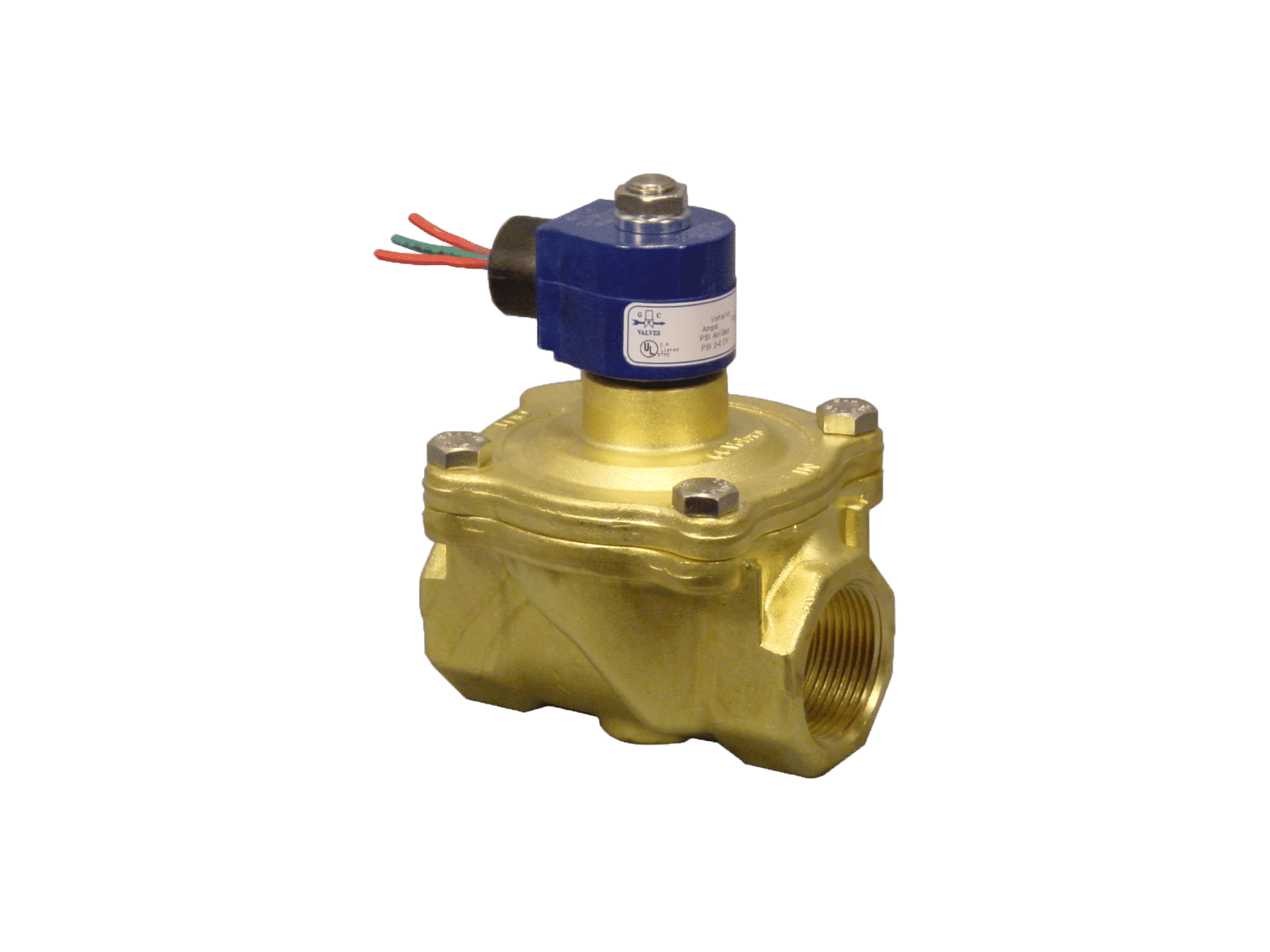 GC VALVES Gc Valves S212GH02N5GJ2 Diaphragm Valve 110/120V AC (1-1/4 inches NPT)