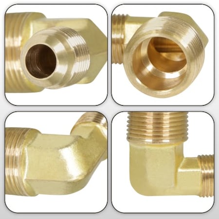 EVERFLOW Everflow F49R-3812 3/8 inches OD x 1/2 inches MIP Reducing Elbow (5 per Bag)