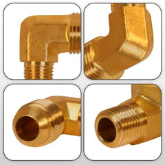 EVERFLOW Everflow F49R-1238 1/2 inches OD x 3/8 inches MIP reducing elbow brass flare fitting (5 per bag)