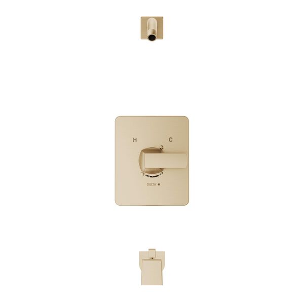 DELTA FAUCET Delta Faucet T14437-CZLHD Monitor 14 Series Tub and Shower Trim Kit (Less Head)