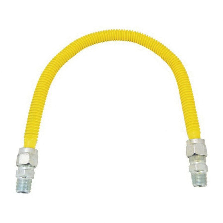 KISSLER Kissler 13-3124 Gas Appliance Connector 5/8 in OD 1/2 in MIP x 1/2 in MIP 24 in