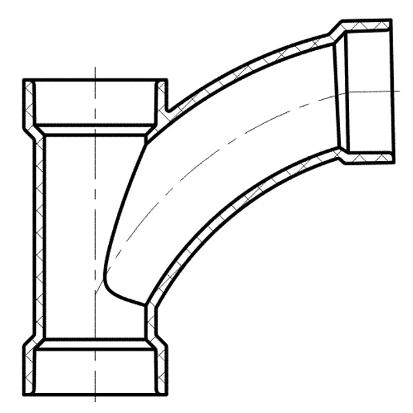 LESSO Lesso LP501-030 Combination Wye and Elbow 45-degree (3 inches)