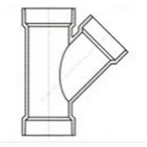 LESSO Lesso LP600-015 PVC DWV Wye (1-1/2 Inch)