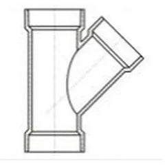 LESSO Lesso LP600-015 PVC DWV Wye (1-1/2 Inch)