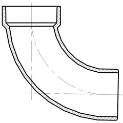 LESSO Lesso LP309-020 Long Sweep 1/4 Bend Street Elbow (2 in, 90 degree)