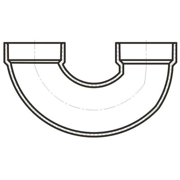 LESSO Lesso LP327-015 Double 1/4 Bend (1-1/2 inches / Pack 20)