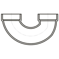LESSO Lesso LP327-015 Double 1/4 Bend (1-1/2 inches / Pack 20)
