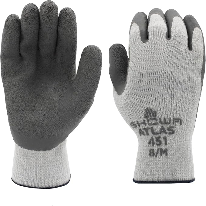 SHOWA Showa 451M-08.RT Ergonomic Work Gloves (Medium / Pair)