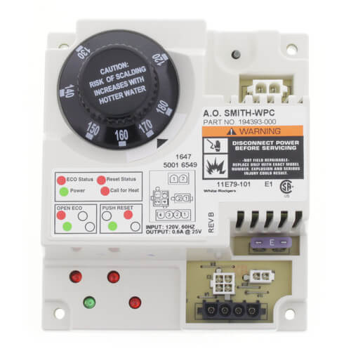 STATE State 100109945 Thermostat Control Commercial Gas Water Heater (Each) S100109945