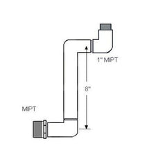 WESTLAKE PIPE & FITTINGS Westlake Pipe and Fittings G302-000 Lasco Swing Joint 1-1/2 S J MPT Ell Outlet (Carton of 5)