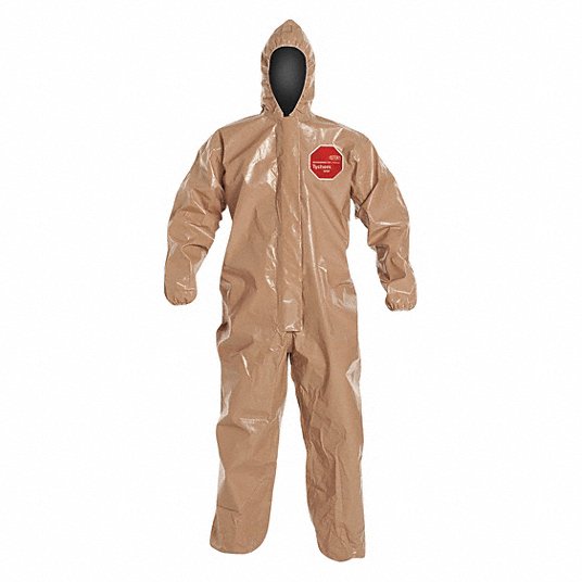 DUPONT Dupont C3127TTNMD000600 Tychem 5000 hooded coverall zipper M 6 pack