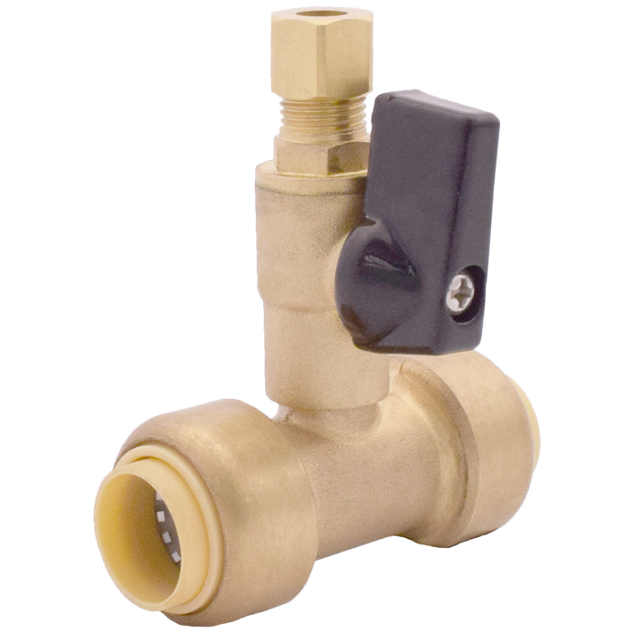 LEGEND VALVE Legend Valve 456-156NL InstaLoc II Tee (1/2 Push-Fit x 3/8 OD Comp)