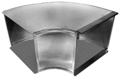 SOUTHWARK METAL Southwark Metal 1146168 Flat Broadway Square Throat 90 Degree Sheet Metal Trunk Duct Elbow 16 in x 8 in