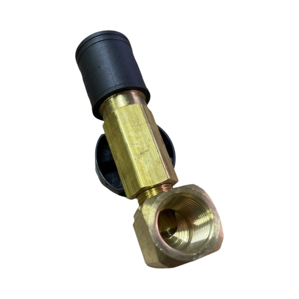 WAL-RICH Wal-Rich 2861004 Quick-Connect Shut Off Valve 3/8 inches Quick-Connect x 1/2 inches FIP (90 Degree Angle)