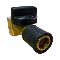 WAL-RICH Wal-Rich 2861004 Quick-Connect Shut Off Valve 3/8 inches Quick-Connect x 1/2 inches FIP (90 Degree Angle)