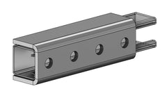 EMPIRE INDUSTRIES Empire Industries 9052UFZ 4-Hole Splice Clevis 1-5/8 x 1-5/8 Strut (7-1/4 in)