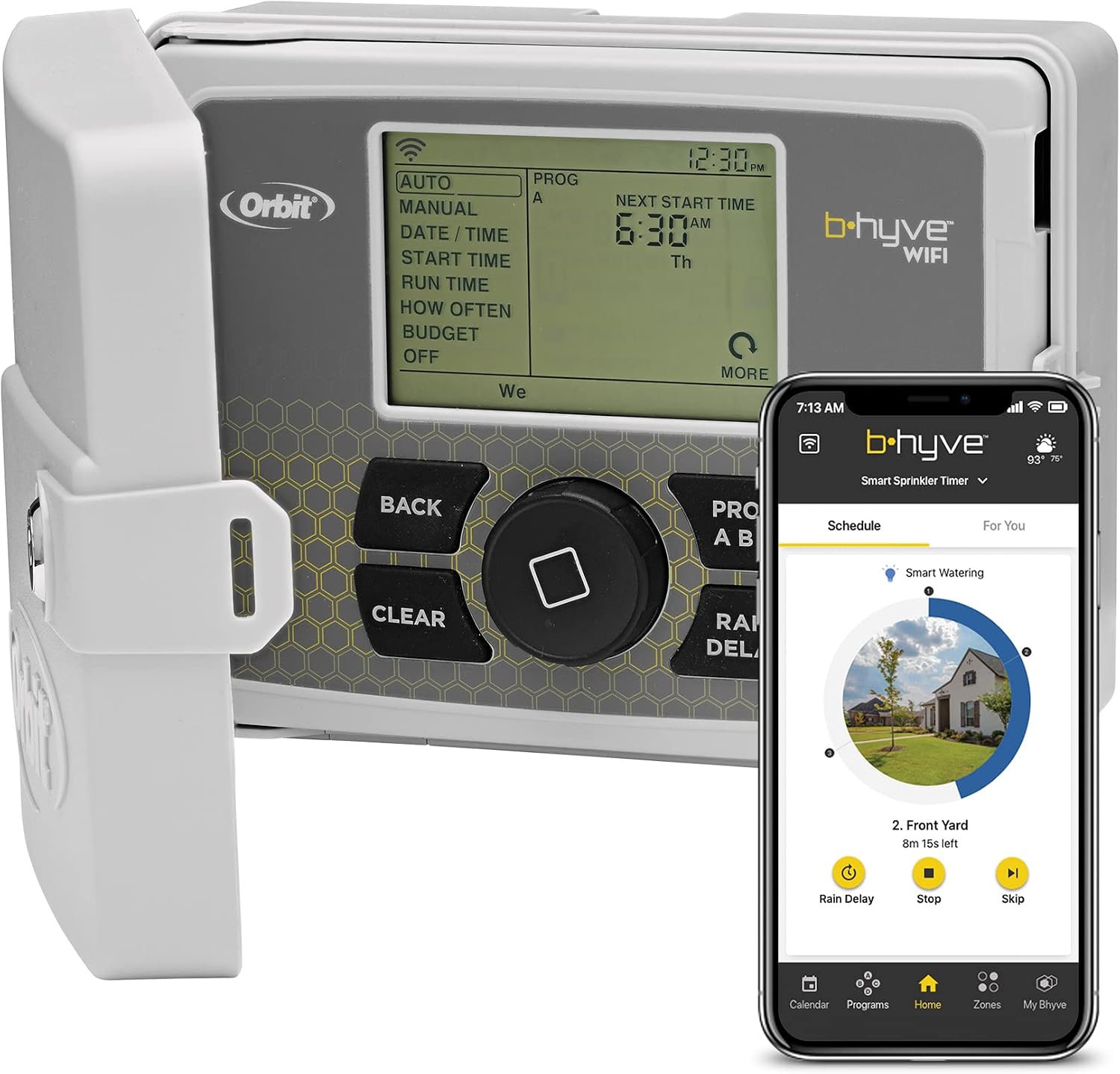 ORBIT Orbit 57946 B-hyve Smart 6-Zone Indoor/Outdoor Sprinkler Controller 110 Volt (6-Station)