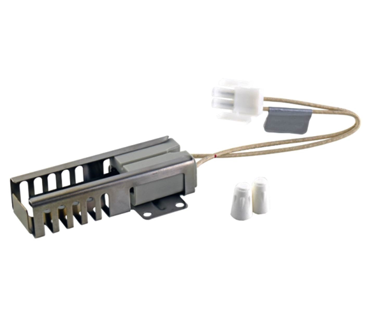 CHOICE MANUFACTURED PARTS Choice Manufactured Parts 74007498 Gas Oven Igniter 3.4 - 3.6 Amp (3.75-inch Bracket / 1.25-inch Ceramic) Replaces 7432P075-60