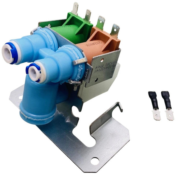 CHOICE MANUFACTURED PARTS Choice Manufactured Parts WR57X10051 Dual Refrigerator Water Valve 120V (1/4 inches Screw-On Inlet) Replaces WR57X10051
