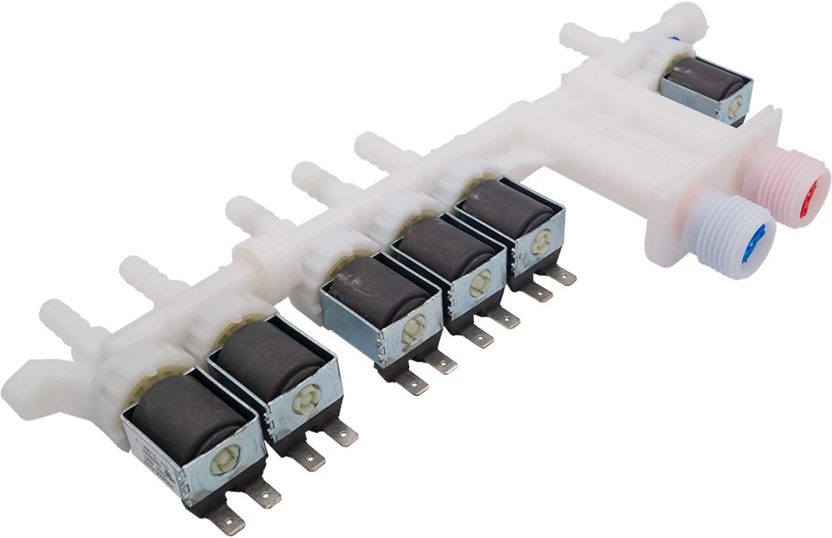 CHOICE MANUFACTURED PARTS Choice Manufactured Parts WH13X10059 Water Inlet Solenoid Valve Electric (Six-Coil) WH13X10059CM