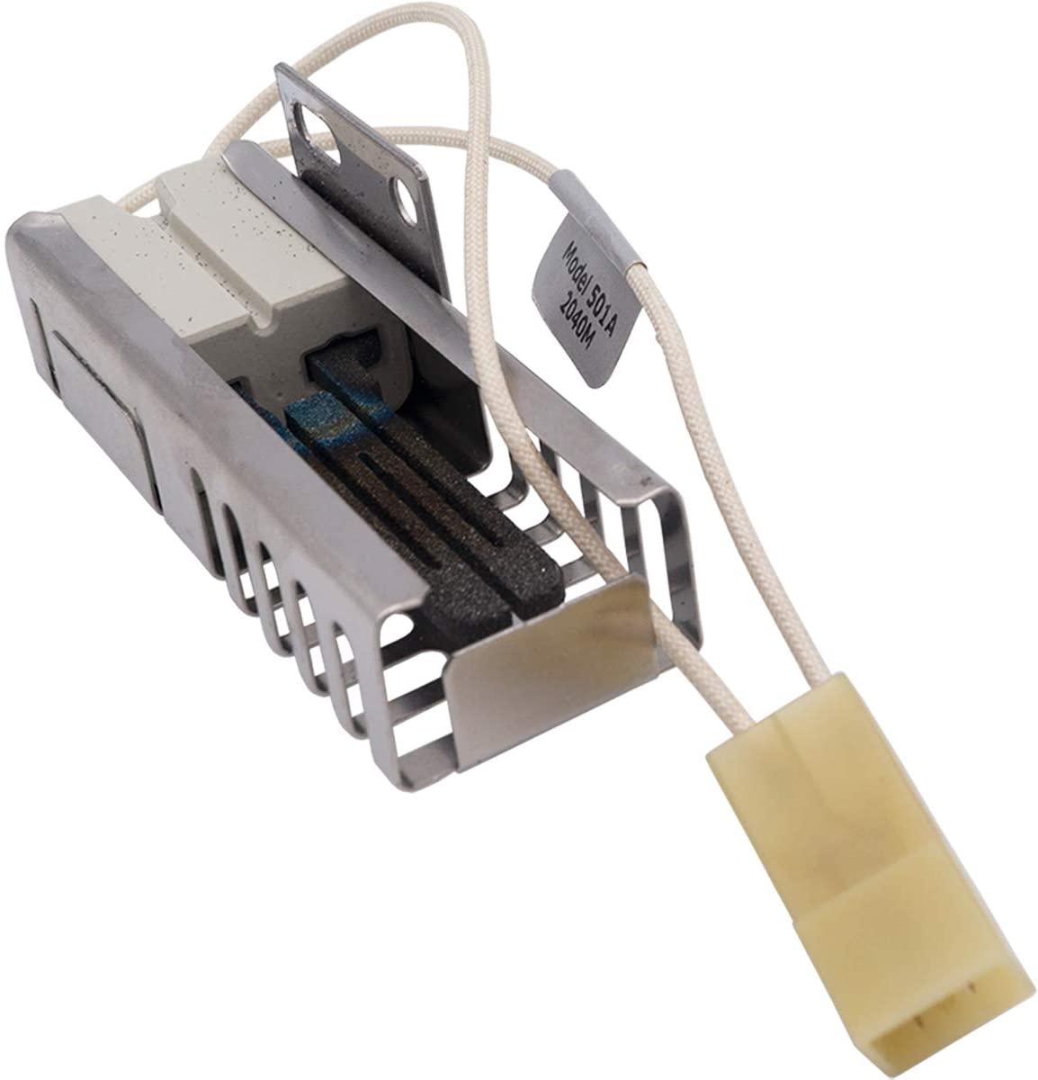 CHOICE MANUFACTURED PARTS Choice Manufactured Parts 7432P136-60 Range Oven Igniter 3.4-3.6 Amp (1.5 in Block / 3.75 in Cage / 90 degree Bracket) Replaces WP7432P136-60