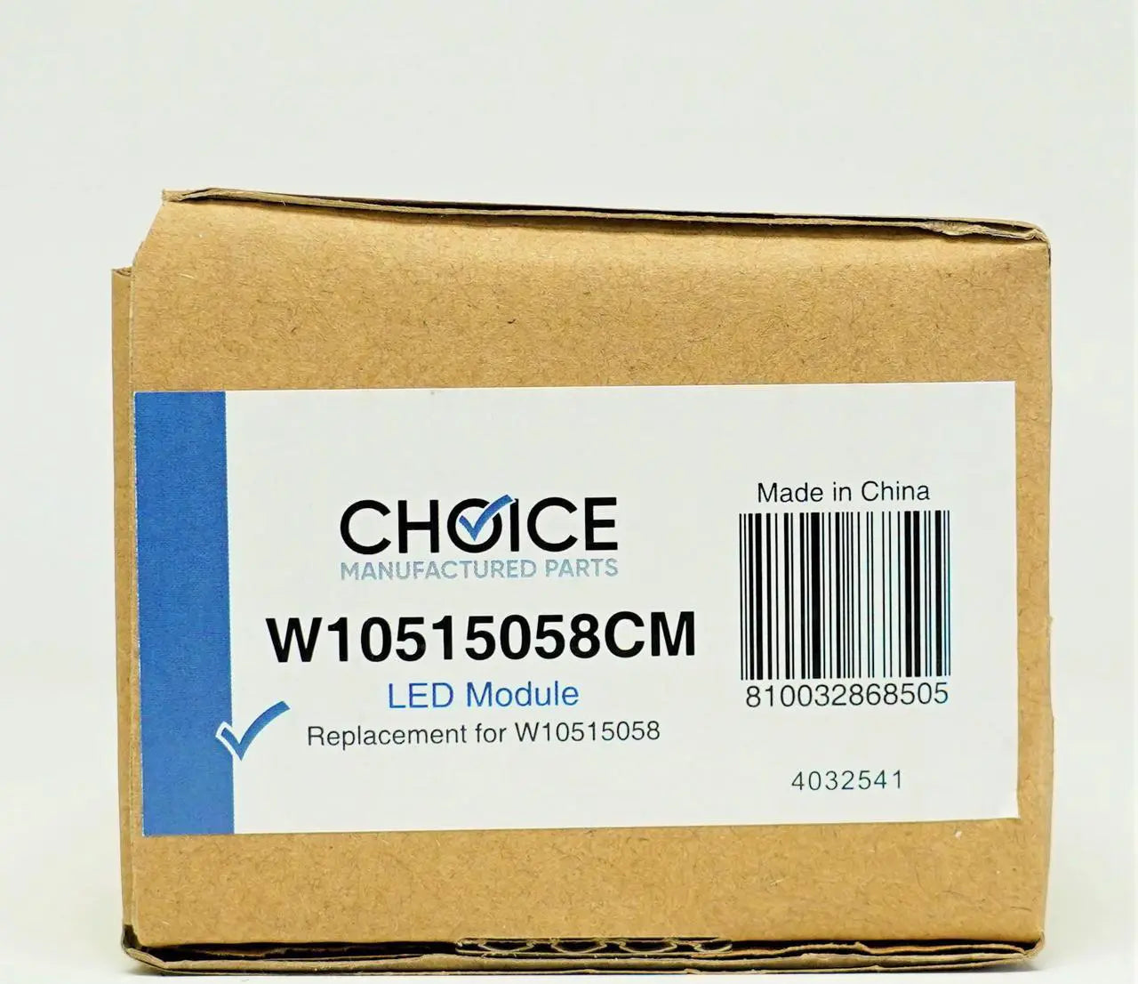 CHOICE MANUFACTURED PARTS Choice Manufactured Parts W10515058 Refrigerator LED Light Module Complete Assembly (Replaces WPW10515058, W10465957, AP6022534)