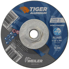 WEILER Weiler 58206 Tiger Aluminum Cutting Wheel 4.5 in x 0.045 in (Type 27, 5/8-11 arbor)
