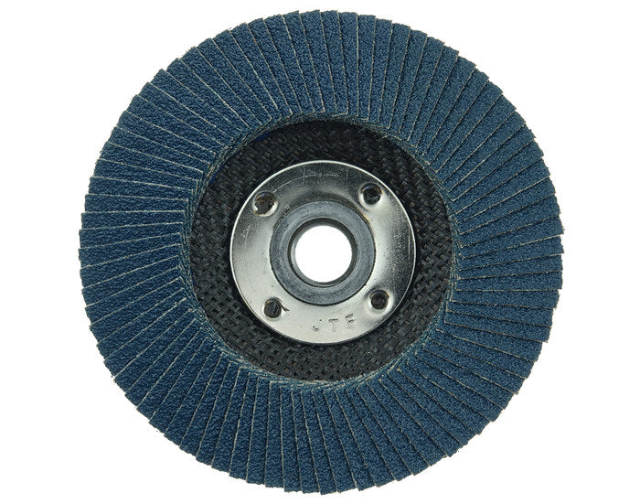 WEILER Weiler 31392 Wolverine Flap Disc (4-1/2 in, Type 27, 80 Grit, 5/8-11 Nut)