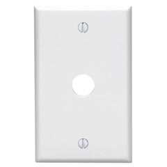 LEVITON Leviton 88017 1-Gang .625-Inch Hole Telephone/Cable Wallplate Thermoset Box Mount (Standard Size)