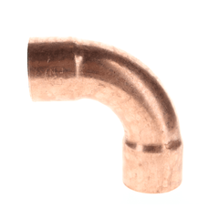 MUELLER STREAMLINE Mueller Streamline W 02055 Copper Elbow 90 Long Radius 1-3/8 inches OD (C x C)