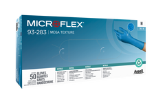 ANSELL Ansell 93283090 Microflex 93-283 Mega Texture Nitrile Disposable Gloves 8 mil Large 50 Gloves Per Box