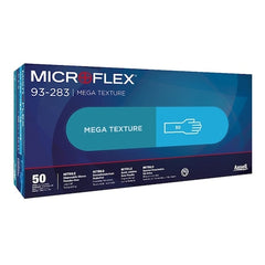 ANSELL Ansell 93283090 Microflex 93-283 Mega Texture Nitrile Disposable Gloves 8 mil Large 50 Gloves Per Box
