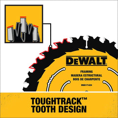 DEWALT Dewalt DWA161224 6-1/2 in 24 Tooth Carbide Tipped Circular Saw Blade (5/8 in Arbor)