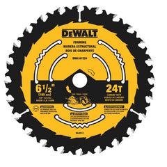 DEWALT Dewalt DWA161224 6-1/2 in 24 Tooth Carbide Tipped Circular Saw Blade (5/8 in Arbor)