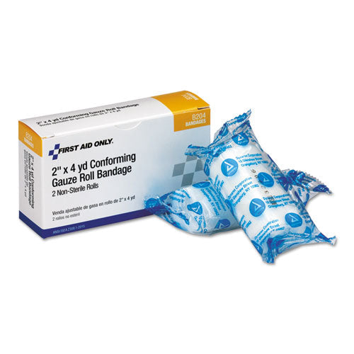 FIRST AID First Aid B204 Non-sterile Conforming Gauze Bandage 2 in x 4 yd (2/Box, 30/Case)