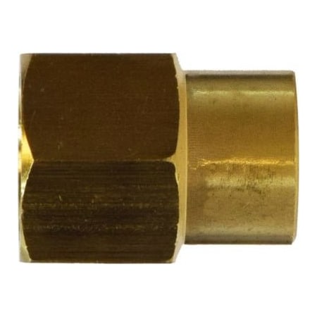 MIDLAND METAL Midland Metal 28185 Brass 1/2 x 3/8 FIP x FIP Coupling (Pack of 10)