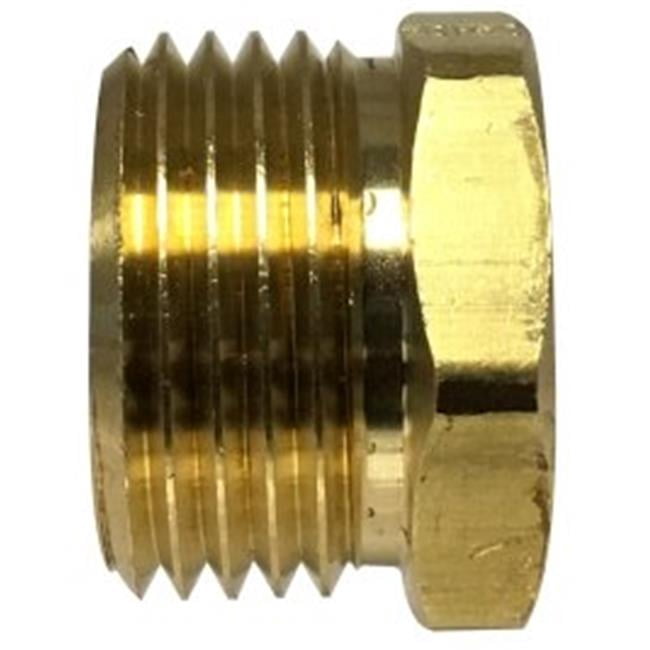 MIDLAND METAL Midland Metal 30068 Brass 3/4 x 1/2 MGH x FIP Adapter Pack of 10
