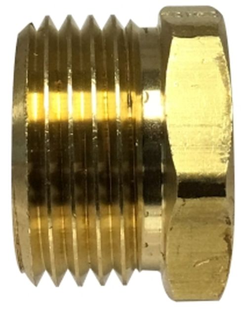 MIDLAND METAL Midland Metal 30068 Brass 3/4 x 1/2 MGH x FIP Adapter Pack of 10