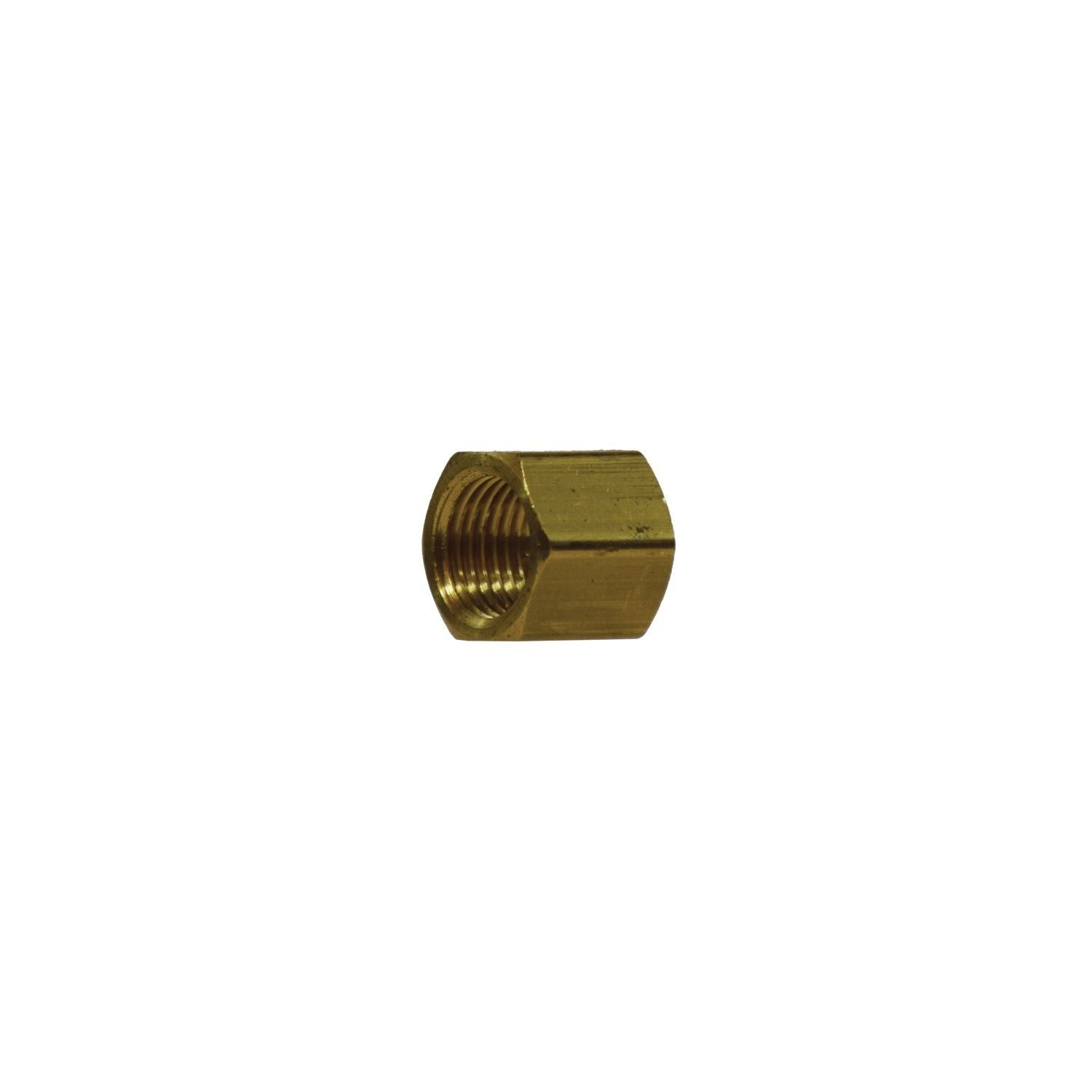 MIDLAND METAL Midland Metal 28076 Brass 1/4 Barstock Cap (Pack of 10)