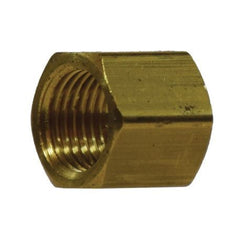MIDLAND METAL Midland Metal 28076 Brass 1/4 Barstock Cap (Pack of 10)