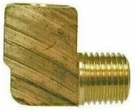 MIDLAND METAL Midland Metal 28158 Brass 3/8 MIP x FIP BS Street Elbow Pack of 10