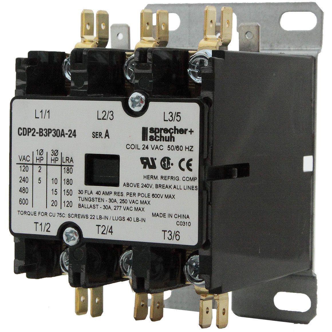 SPRECHER + SCHUH Sprecher + Schuh CDP2-B3P40A-24 Contactor 40A (3-P)