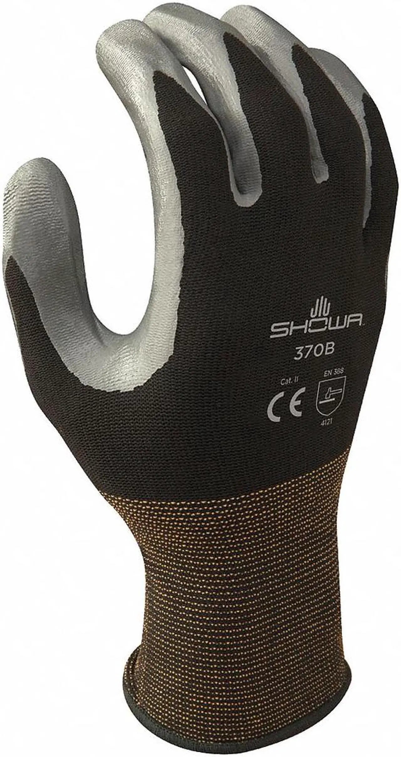 SHOWA Showa 370BM-07-V Coated Glove Nitrile Rough Palm and Fingers (M / 1 pair)