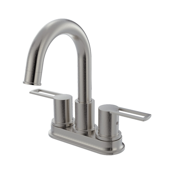COMPASS MANUFACTURING INTERNATIONAL Compass Manufacturing International 192-8092 Westdale two-handle bathroom faucet with easy-clean push-style pop-up drain (includes drain safeguard)